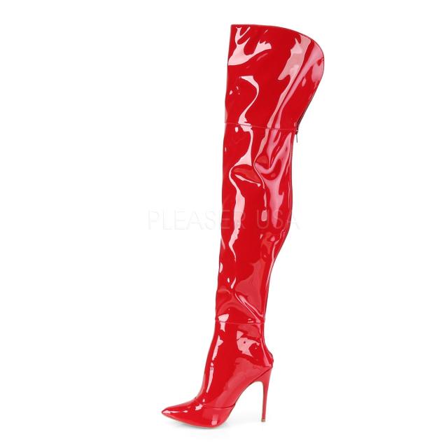 Pleaser COURTLY-3012 5inch Stretch Thigh High Boot, Back Zip◆取り寄せ_2