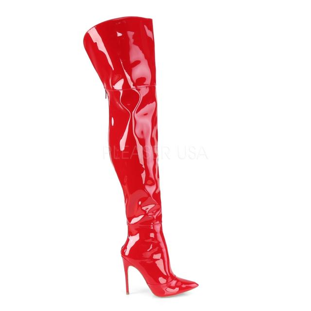 Pleaser COURTLY-3012 5inch Stretch Thigh High Boot, Back Zip◆取り寄せ_4
