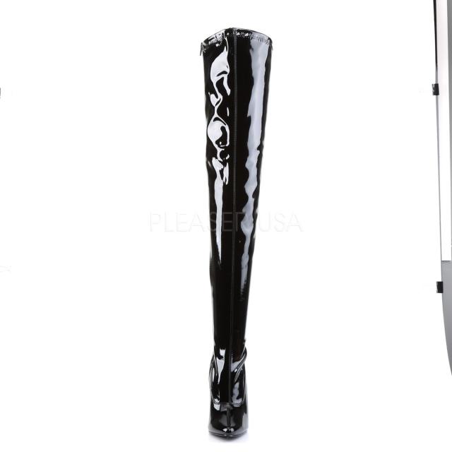 Devious DOMINA-3000 6inch Plain Stretch Thigh Boot, Side Zip◆取り寄せ_1