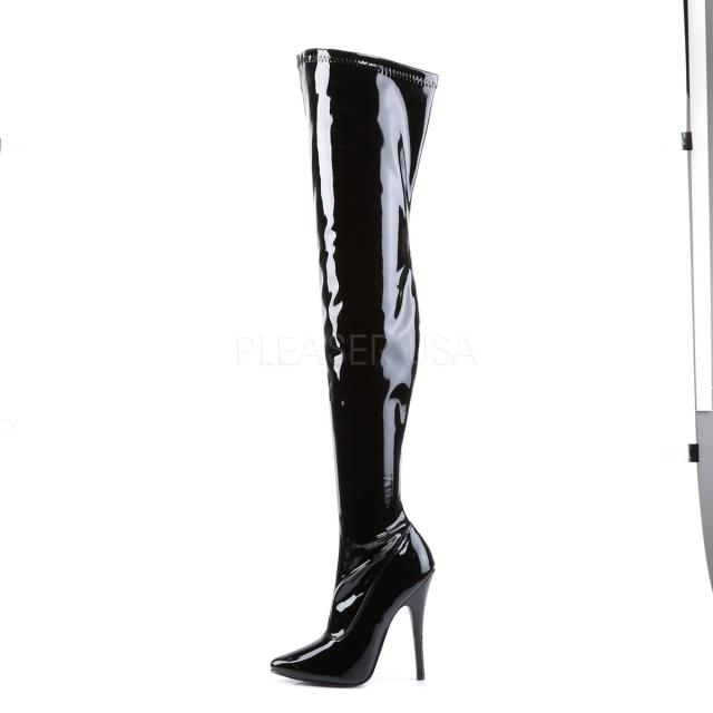 Devious DOMINA-3000 6inch Plain Stretch Thigh Boot, Side Zip◆取り寄せ_2