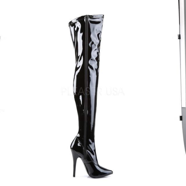 Devious DOMINA-3000 6inch Plain Stretch Thigh Boot, Side Zip◆取り寄せ_4