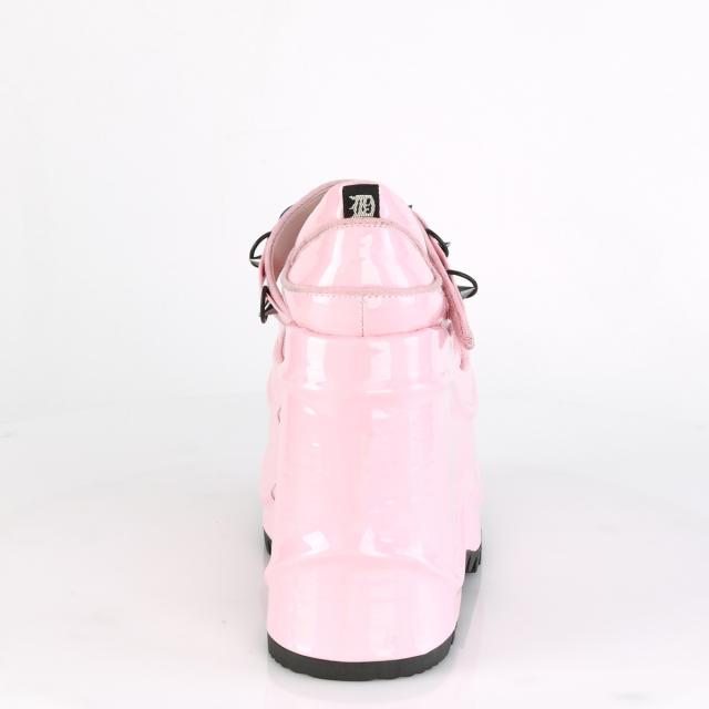 Demonia(デモニア) WAVE-48 ウェッジソール 厚底パンプス ベビーピンク