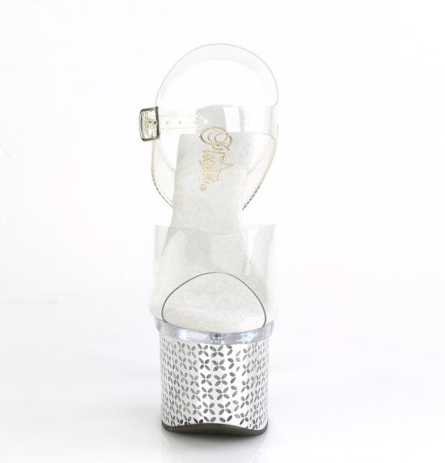 Pleaser(プリーザー) ADORE-708 アンクルストラップ厚底サンダル