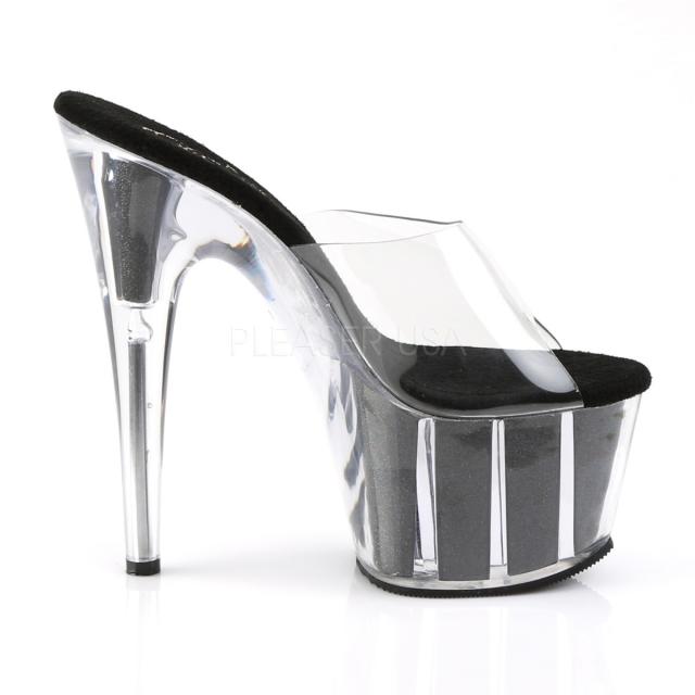 Pleaser ADORE-701G 7inch Heel, 2 3/4inch PF Glitter-filled Slide◇取り
