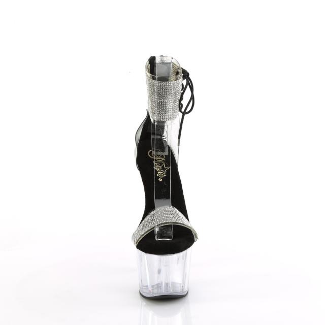 Pleaser(プリーザー) ADORE-727RS ラインストーンアンクルカフサンダル