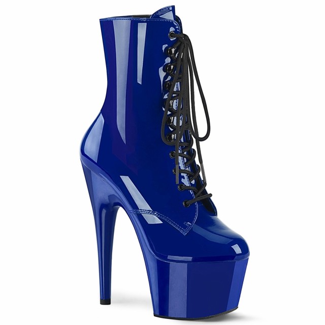 Pleaser ADORE-1020 7inch Heel 2 3/4inch PF Lace-Up Front Ankle Boot Side Zip◆取り寄せ