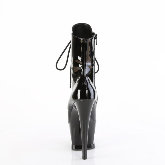 Pleaser(プリーザー) MOON-1020DIA ・Iーロラ加工ティアドロッププリズム＆カットアウト厚底ブーツ エナメル黒◆取り寄せ_3