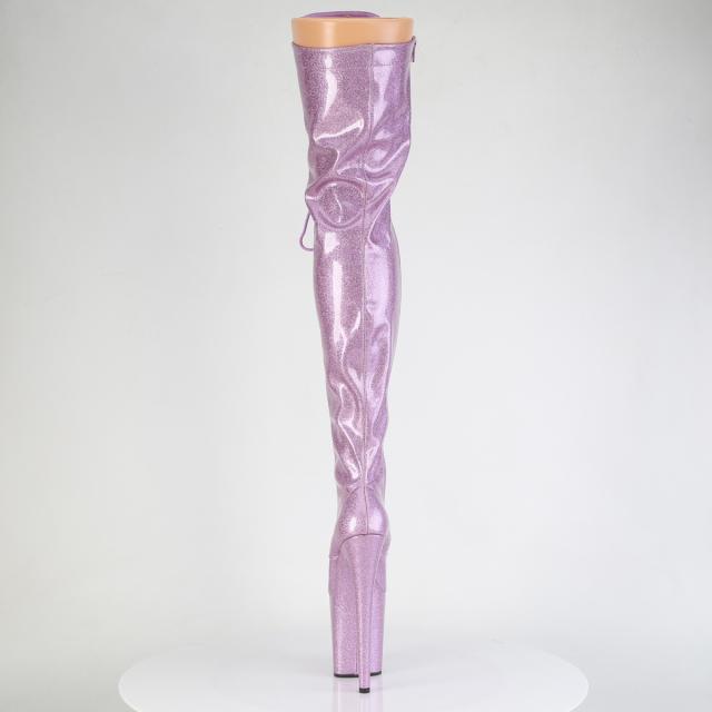 Pleaser(プリーザー) FLAMINGO-3020GP きらきらグリッター 超厚底 サイハイブーツ 舞台 衣装 ライラックグリッター◆取り寄せ_3