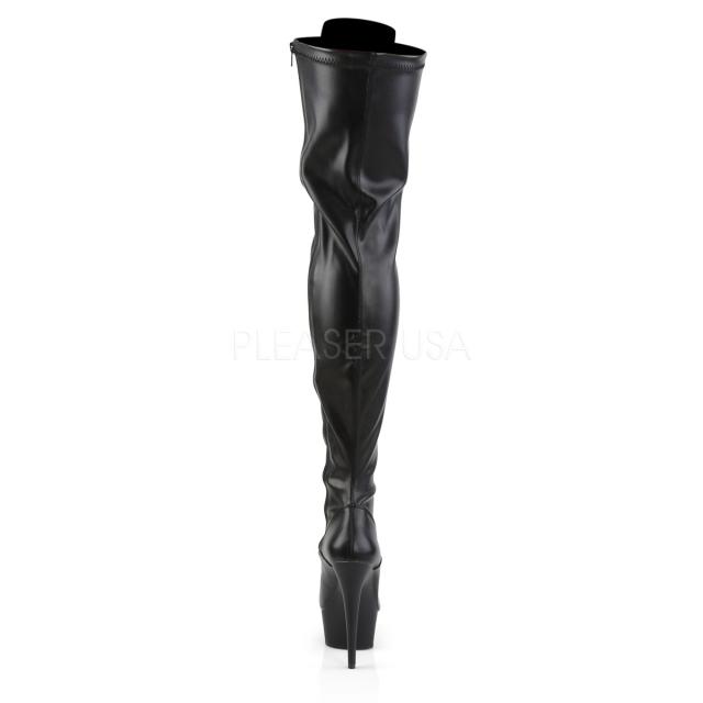 Pleaser DELIGHT-3023 6inch Heel, 1 3/4inch PF Lace-Up Stretch