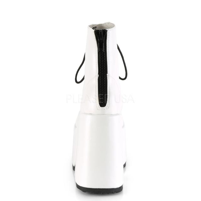 Demonia CAMEL-203 $$5inch Chunky Heel, 3inch PF Lace-Up Ankle Boot, l Back Zip◆取り寄せ