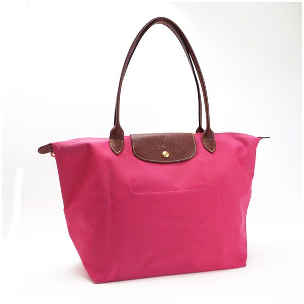 ロンシャン ル プリアージュ トートバッグ 肩掛け ナイロン レザー 折りたたみ ピンク 中古 Bランク Longchamp Le Pliageの通販はau Pay マーケット ブランドールミルキー