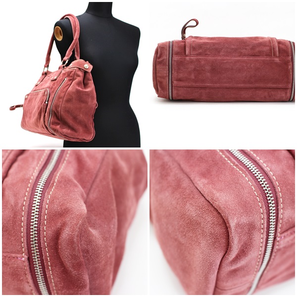 ロンシャン トートバッグ ショルダーバッグ 肩掛け スエード ピンクパープル 中古 Abランク Longchamp レディース 女性用 丈夫 通勤の通販はau Pay マーケット ブランドールミルキー