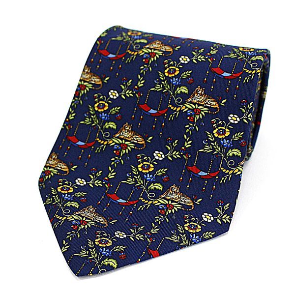 フェラガモ シルク 未使用 ネクタイ 中古 Sランク Salvatore Ferragamo