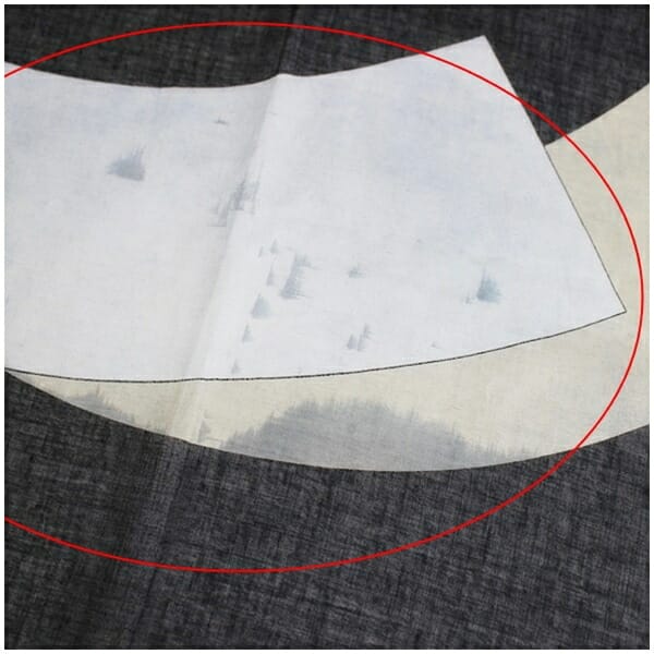 シャネル コットン 大判ストール 長方形 ブラック×グレー×カーキ ロゴ