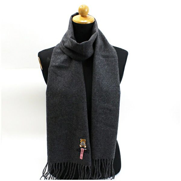 モスキーノ マフラー グレー ベアー ロゴ 188×31センチ 中古 Aランク MOSCHINO｜レディース 女性の通販は 7,260円