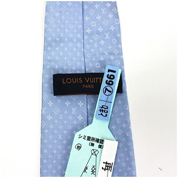ルイヴィトン シルク ネクタイ ロゴ柄 総柄 中古 Aランク LOUIS