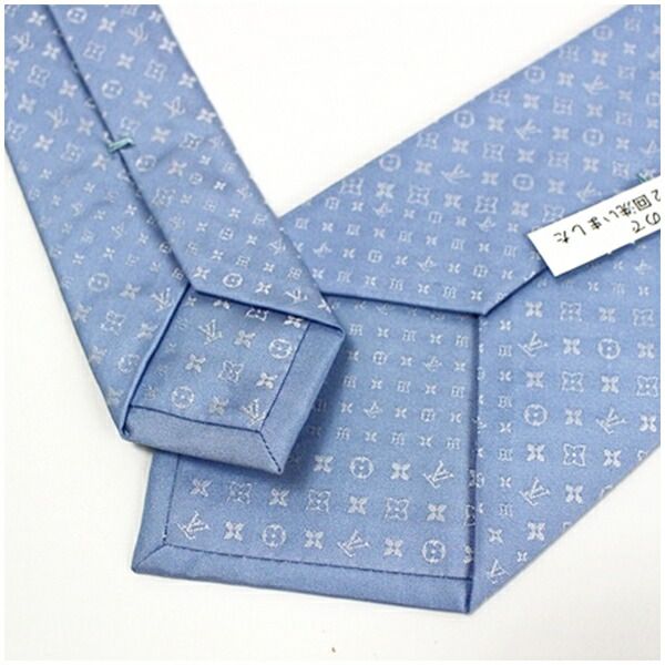 ルイヴィトン シルク ネクタイ ロゴ柄 総柄 中古 Aランク LOUIS