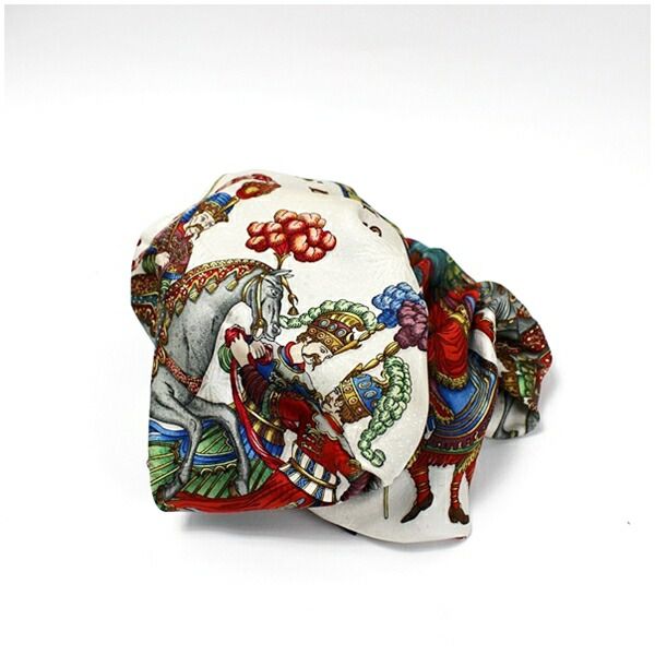 エルメス シルク スカーフ カレ90 LES FERES DU ROI SOLEIL (太陽王の