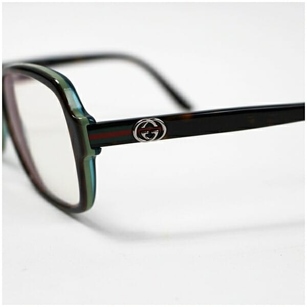 ★ グッチ 眼鏡フレーム シェリーライン GG3583 57ロ14 ブラウンマーブル 中古 ABランク GUCCI｜レディース ☆ グッチ 眼鏡フレーム シェリーライン GG3583 57ロ14 ブラウン