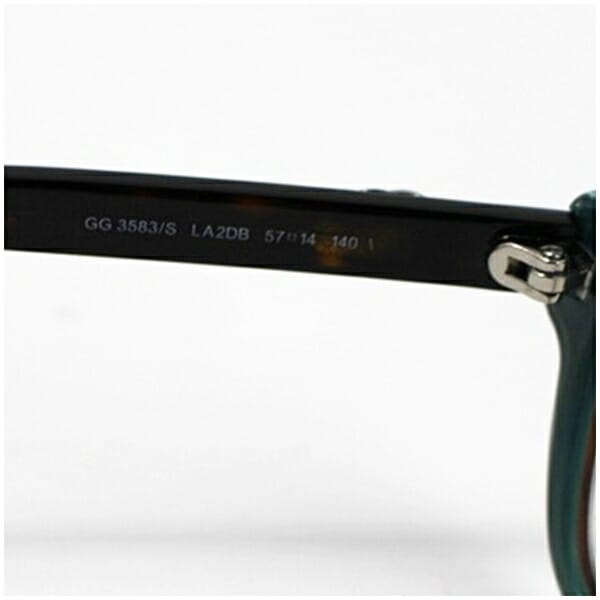 ☆ グッチ 眼鏡フレーム シェリーライン GG3583 57ロ14 ブラウン