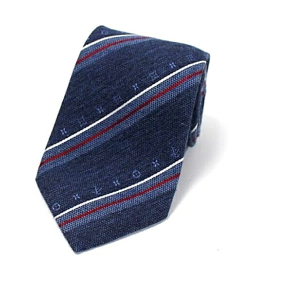 ルイヴィトン シルク ネクタイ ロゴ ストライプ  中古 Aランク LOUIS VUITTON | メンズ ビジネス 箱付き ルイヴィトン シルク ネクタイ ストライプ 中古 Aランク LOUIS VUITTON