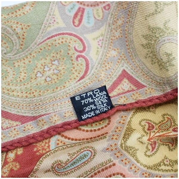 ETRO シルクウールのストール ETRO 大判シルクウールストール Y2293