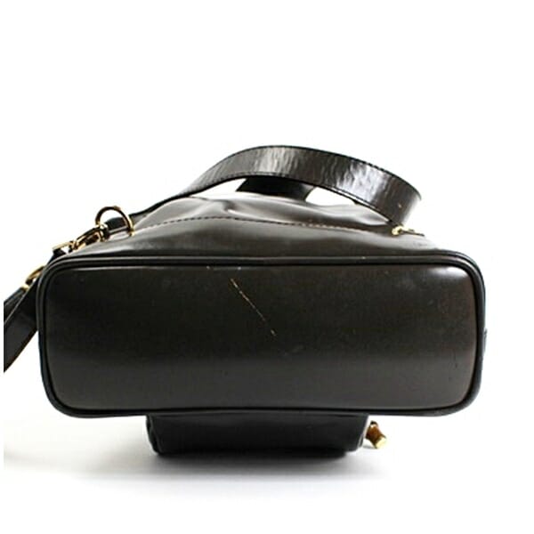 グッチ バンブー ボディバッグ エナメル レザー ブラウン003 2113 0127