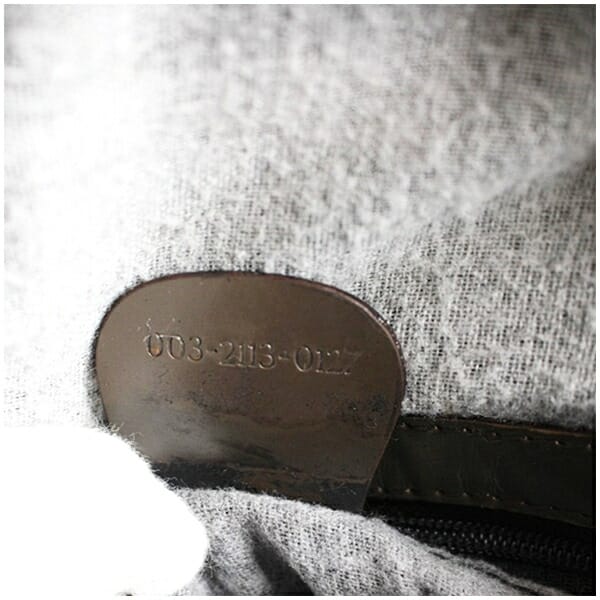 グッチ バンブー ボディバッグ エナメル レザー ブラウン003 2113 0127