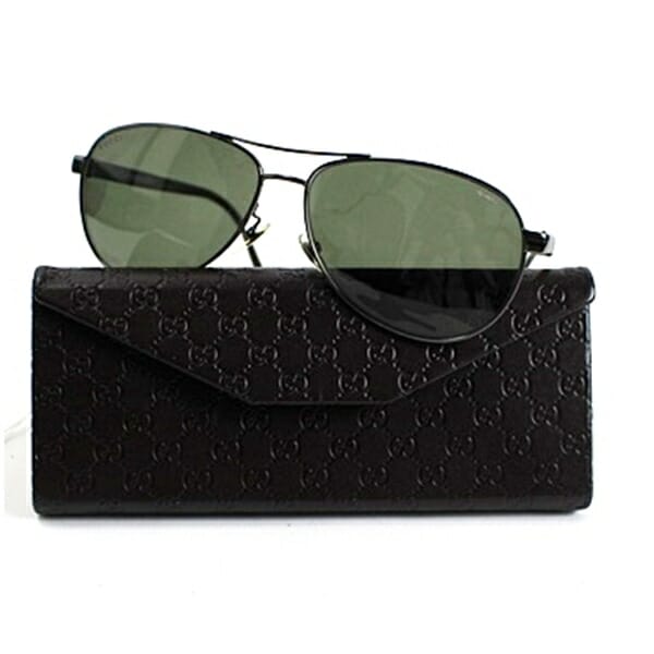 グッチ サングラス GG 2241 F/S 62ロ14 V81RC ガンメタ ブラック 中古