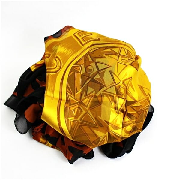 セリーヌ 大判ストール ブラウン ブラック アニマル 中古 Aランク  