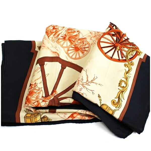 エルメス カレ90 スカーフ LA POSTE フィリップルドゥー作 ヴィンテージ品 中古 ABランク HERMES エルメス カレ90 スカーフ LA POSTE フィリップルドゥー作