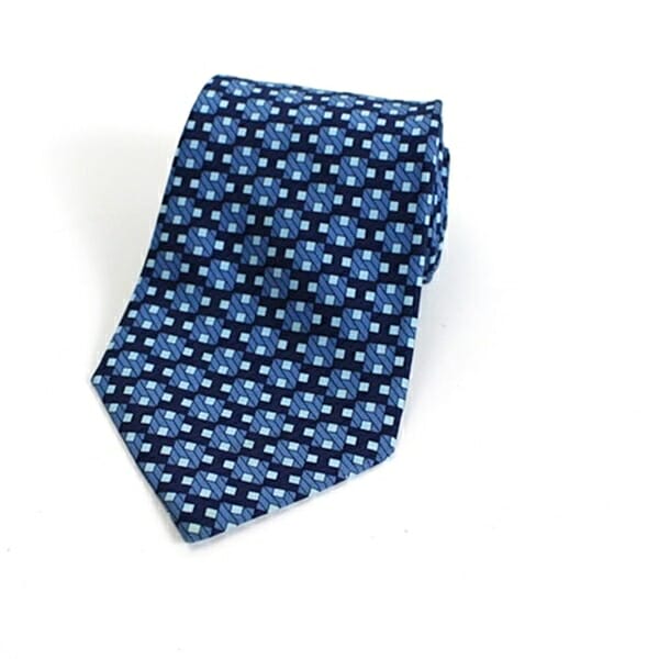 エルメス シルク ネクタイ 幾何学模様 H柄 中古 ABランク HERMES