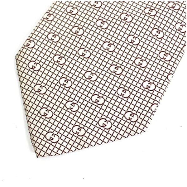 グッチ シルク ネクタイ GG柄 中古 Aランク GUCCI メンズ ビジネス 美