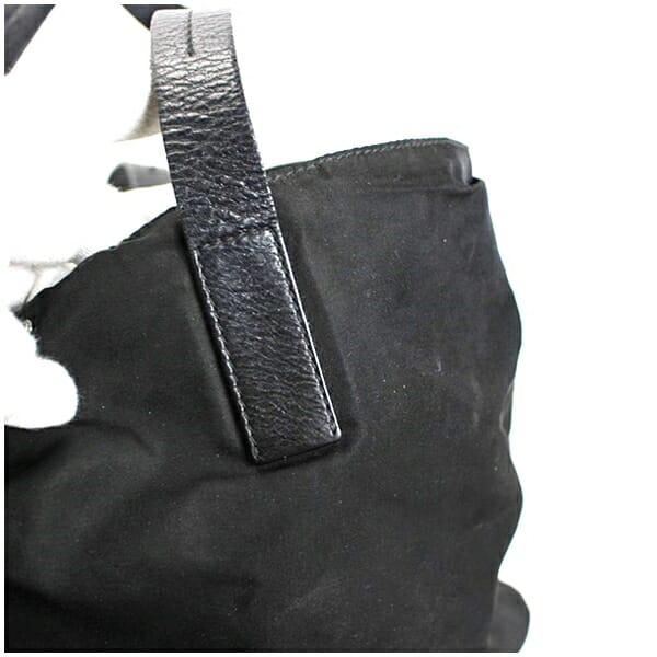 プラダ ナイロン トートバッグ 三角プレート 肩掛け ブラック ナイロン