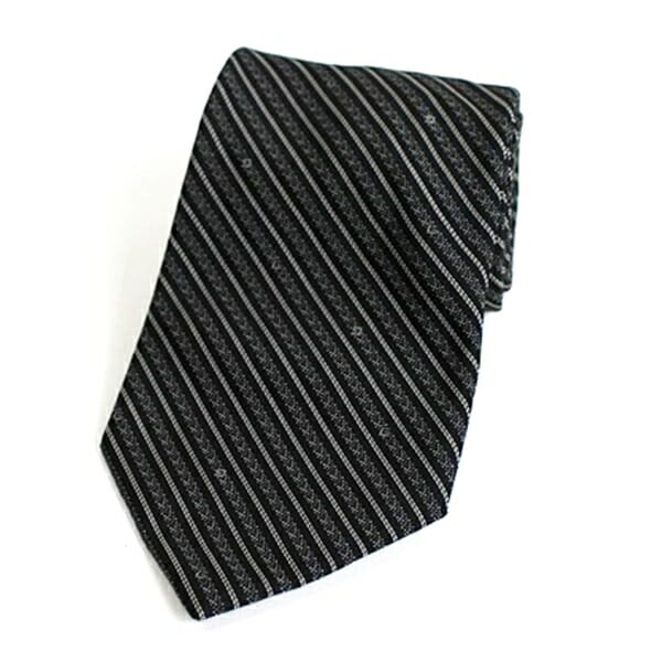 グッチ 未使用 シルク ネクタイ ストライプ 中古 Aランク GUCCI メンズ