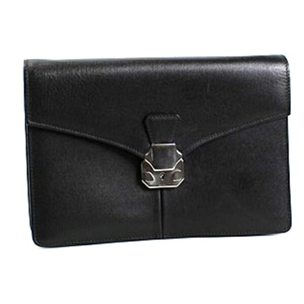 ダンヒル セカンドバッグ クラッチバッグ レザー ブラウン 中古 ABランク dunhill メンズ 男性用 紳士