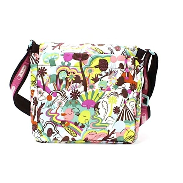 レスポートサック ナイロン ショルダーバッグ 肩掛け 斜め掛け ブラウン マルチカラー 中古 ABランク レスポートサック ナイロン ショルダーバッグ 肩掛け 斜め掛け