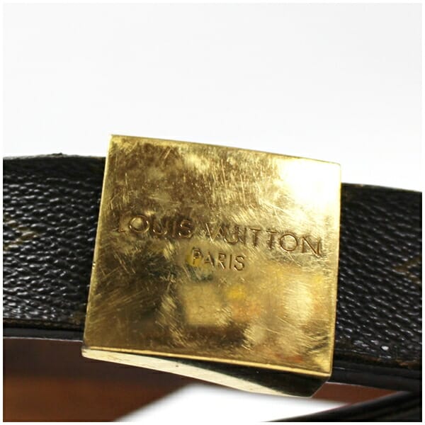 ルイヴィトン ベルト モノグラム サンチュール キャレ M6800 全長128.5ンチ 106.5〜118.5cm(5段階)