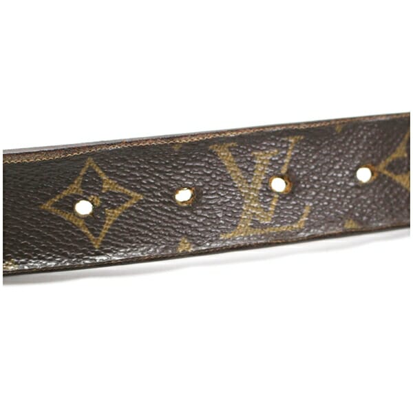 ルイヴィトン ベルト モノグラム サンチュール キャレ M6800 全長128.5ンチ 106.5〜118.5cm(5段階)