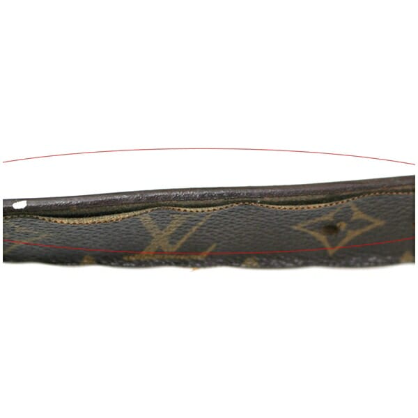 ルイヴィトン ベルト モノグラム サンチュール キャレ M6800 全長128.5ンチ 106.5〜118.5cm(5段階)
