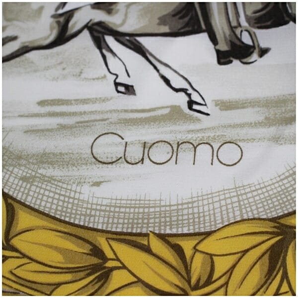 ブルーシエル シルク 大判スカーフ ベージュ マルチカラー 中古 A