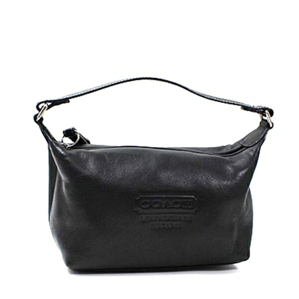 コーチ アクセサリーポーチ レザー ブラック 中古 ABランク COACH レディース 女性用