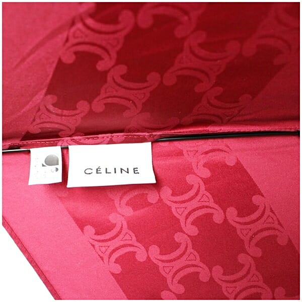 セリーヌ トリオンフ 折り畳み傘 ワインレッド 中古 ABランク CELINE レディース 女性 軽量 コンパクト_2