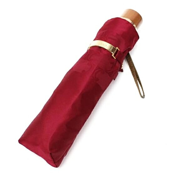 セリーヌ トリオンフ 折り畳み傘 ワインレッド 中古 ABランク CELINE レディース 女性 軽量 コンパクト
