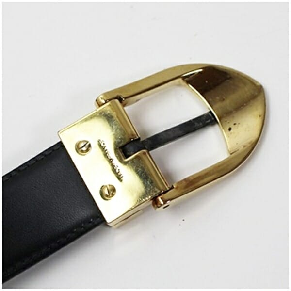 ルイヴィトン レザー ベルト エピ サンチュール ブラック 全長115ンチ ウエスト95〜105cm(5段階調節) 中古 ルイヴィトン レザー ベルト エピ サンチュール ブラック 全長115ンチ