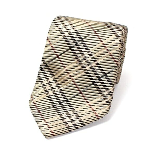 バーバリー シルク ネクタイ チェック 中古 Aランク BURBERRY メンズ ビジネス