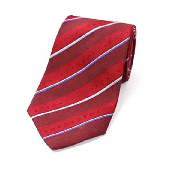 ルイヴィトン シルク ネクタイ ストライプ 中古 Aランク LOUIS VUITTON