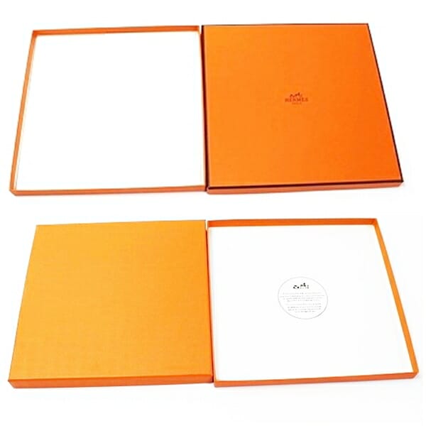 エルメス スカーフ空箱 5個セット ボックス オレンジ 中古 ABランク