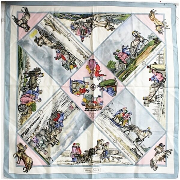 エルメス スカーフ カレ90 ロシア旅行 中古 ABランク HERMES レディース 女性