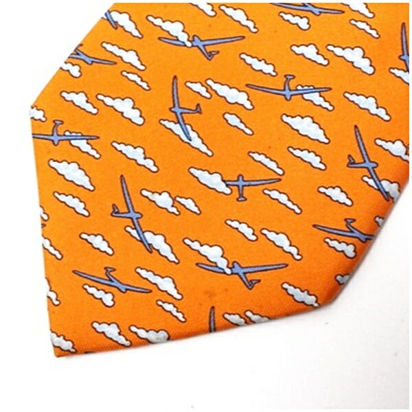エルメス シルク ネクタイ 中古 ABランク HERMES メンズ ビジネス_1
